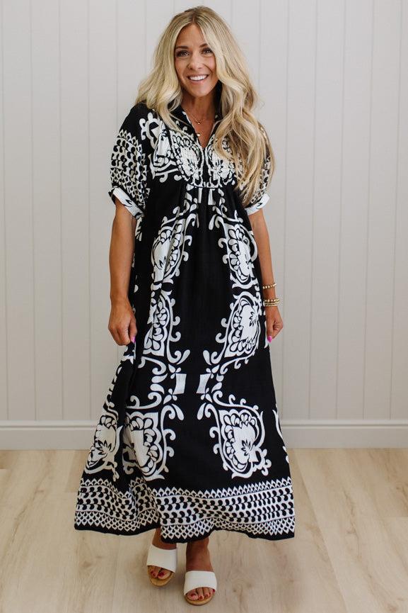 Shirley Printed Smocked Dress