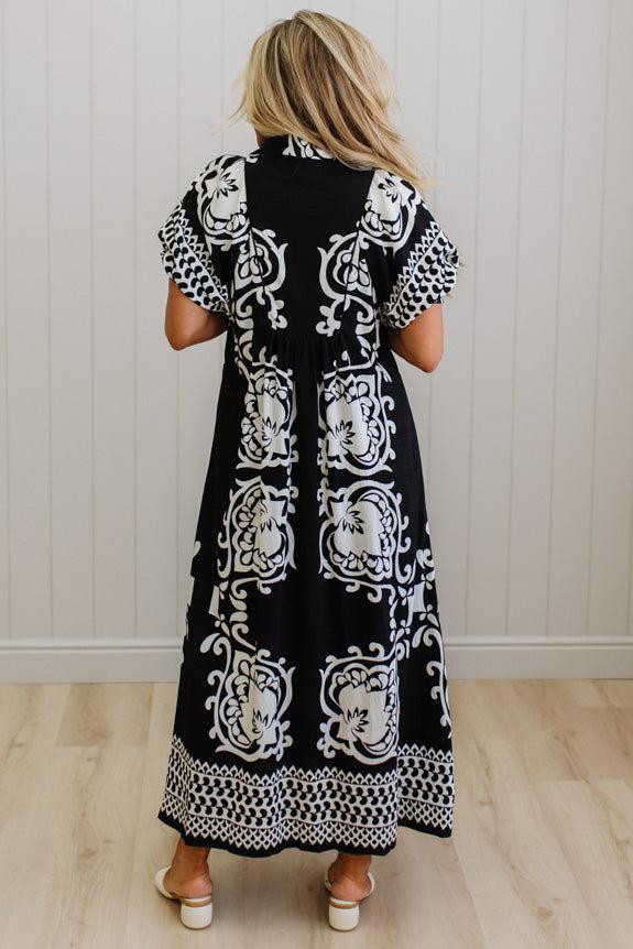 Shirley Printed Smocked Dress