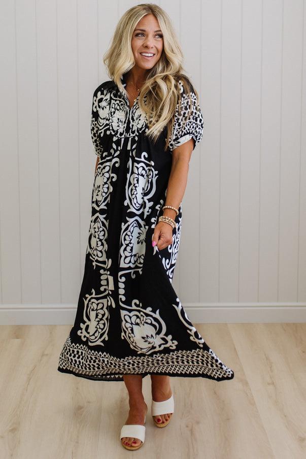 Shirley Printed Smocked Dress