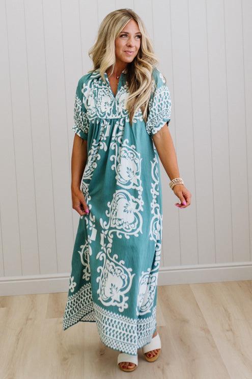 Shirley Printed Smocked Dress