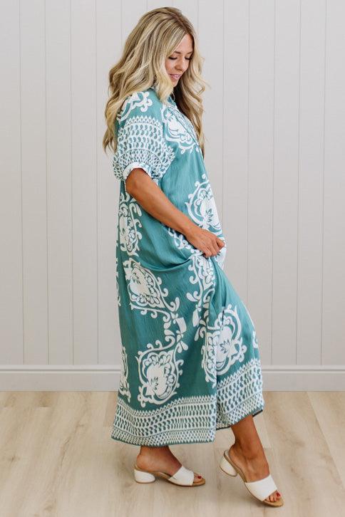 Shirley Printed Smocked Dress