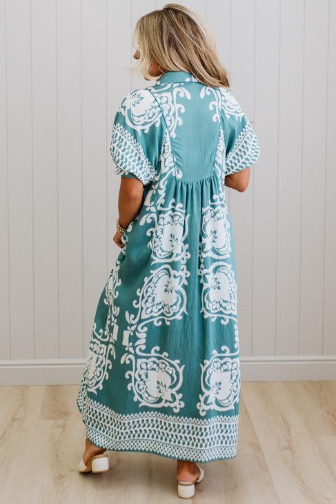 Shirley Printed Smocked Dress