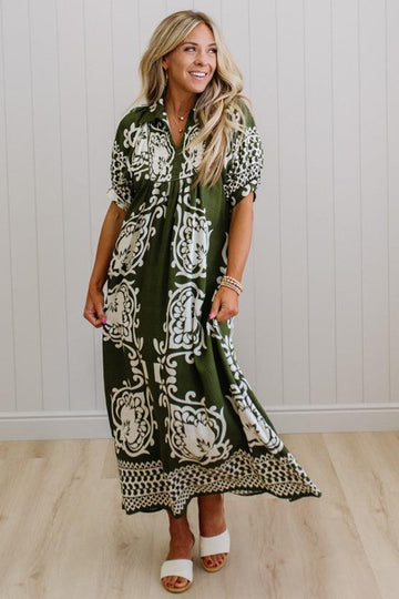 Shirley Printed Smocked Dress