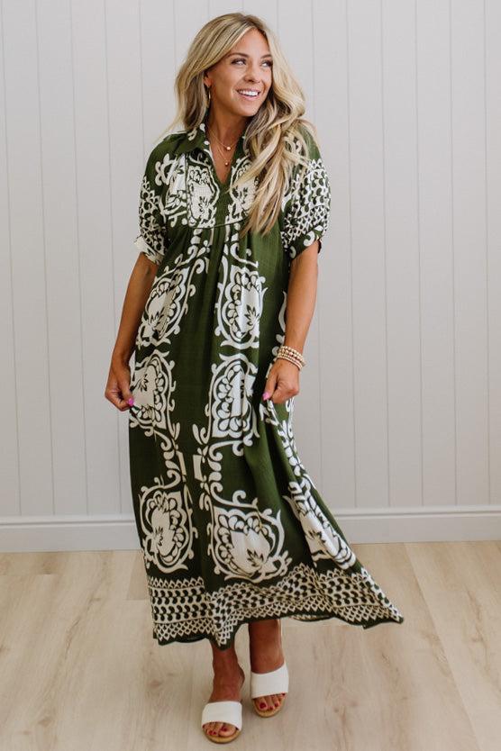 Shirley Printed Smocked Dress