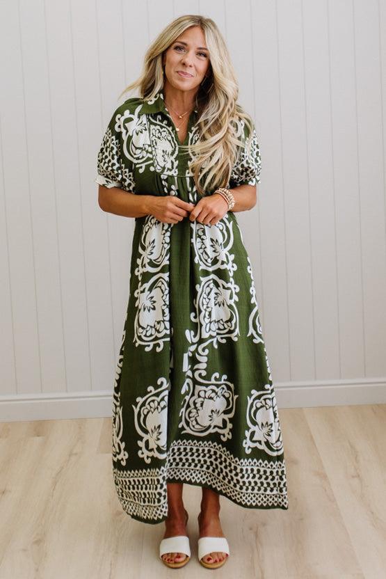 Shirley Printed Smocked Dress