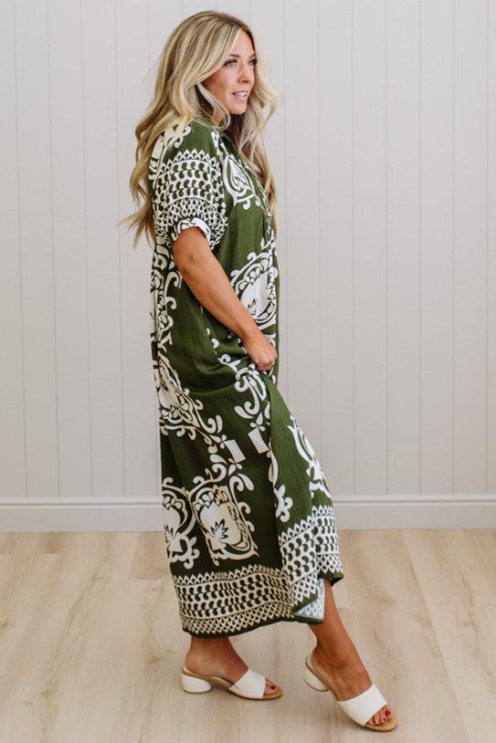 Shirley Printed Smocked Dress