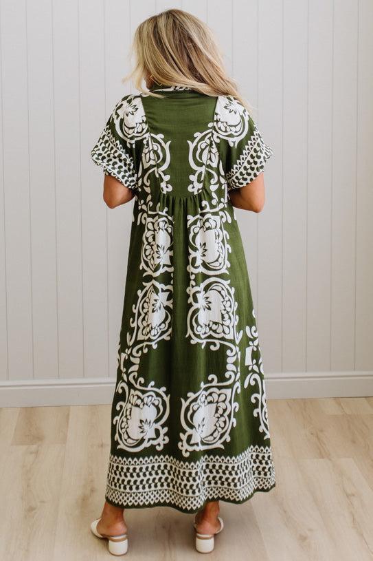 Shirley Printed Smocked Dress