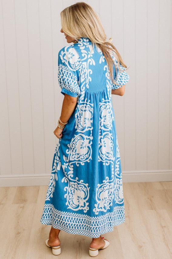 Shirley Printed Smocked Dress