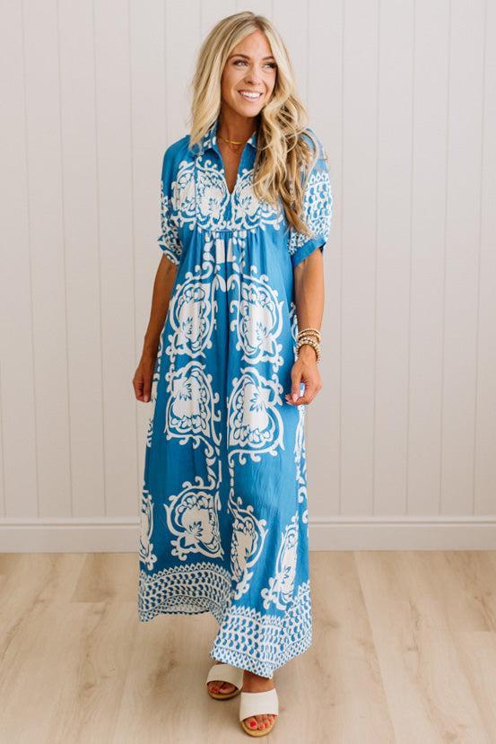 Shirley Printed Smocked Dress