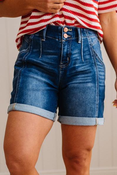 Sienna Seam Sided Rolled Shorts - RISEN