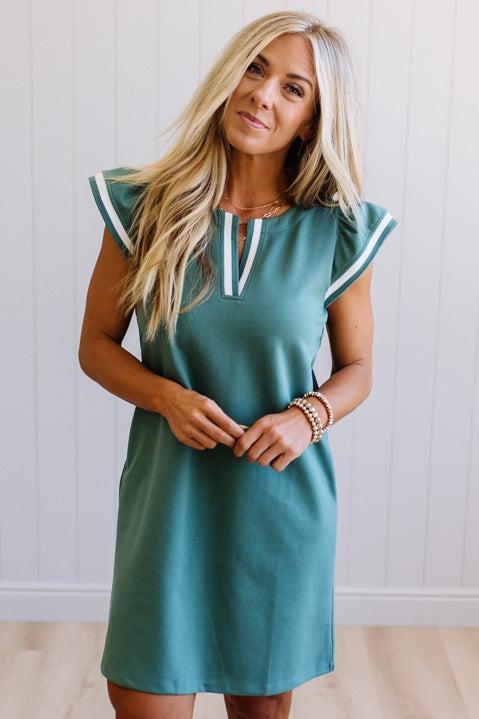 Sienne Sporty Stripe Band Dress