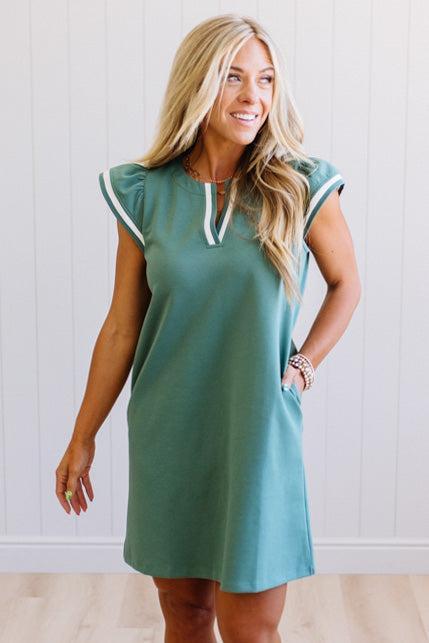 Sienne Sporty Stripe Band Dress