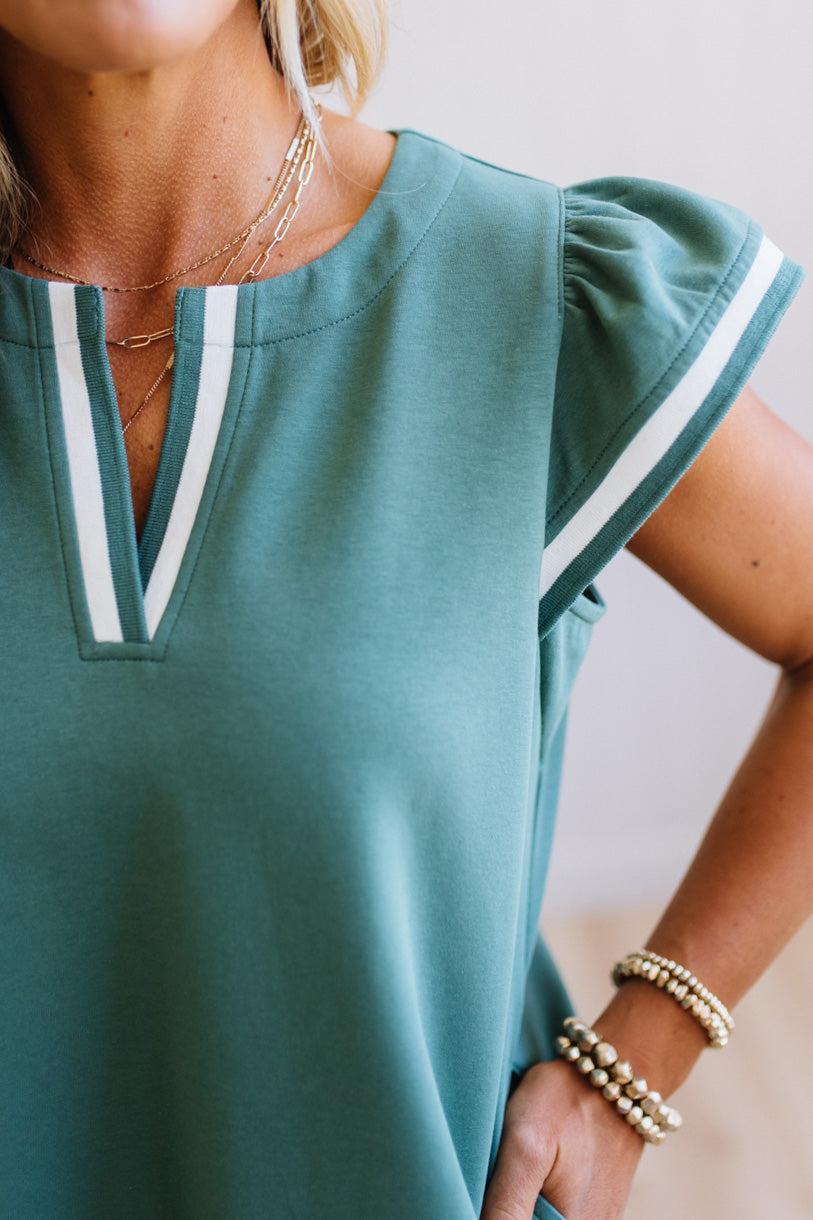 Sienne Sporty Stripe Band Dress