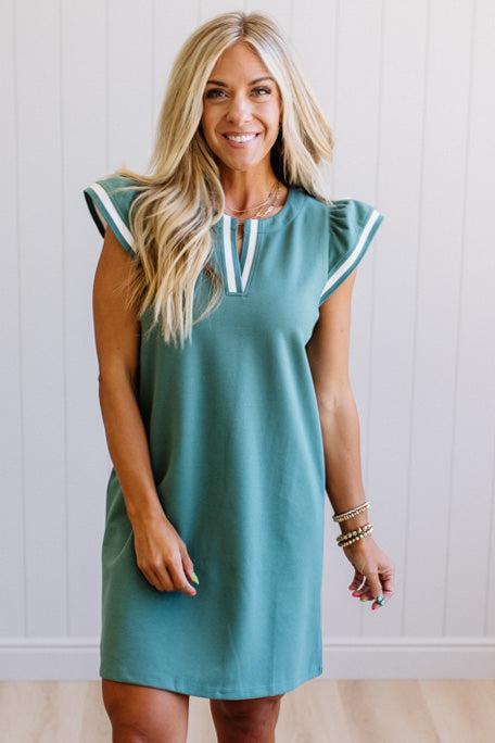Sienne Sporty Stripe Band Dress