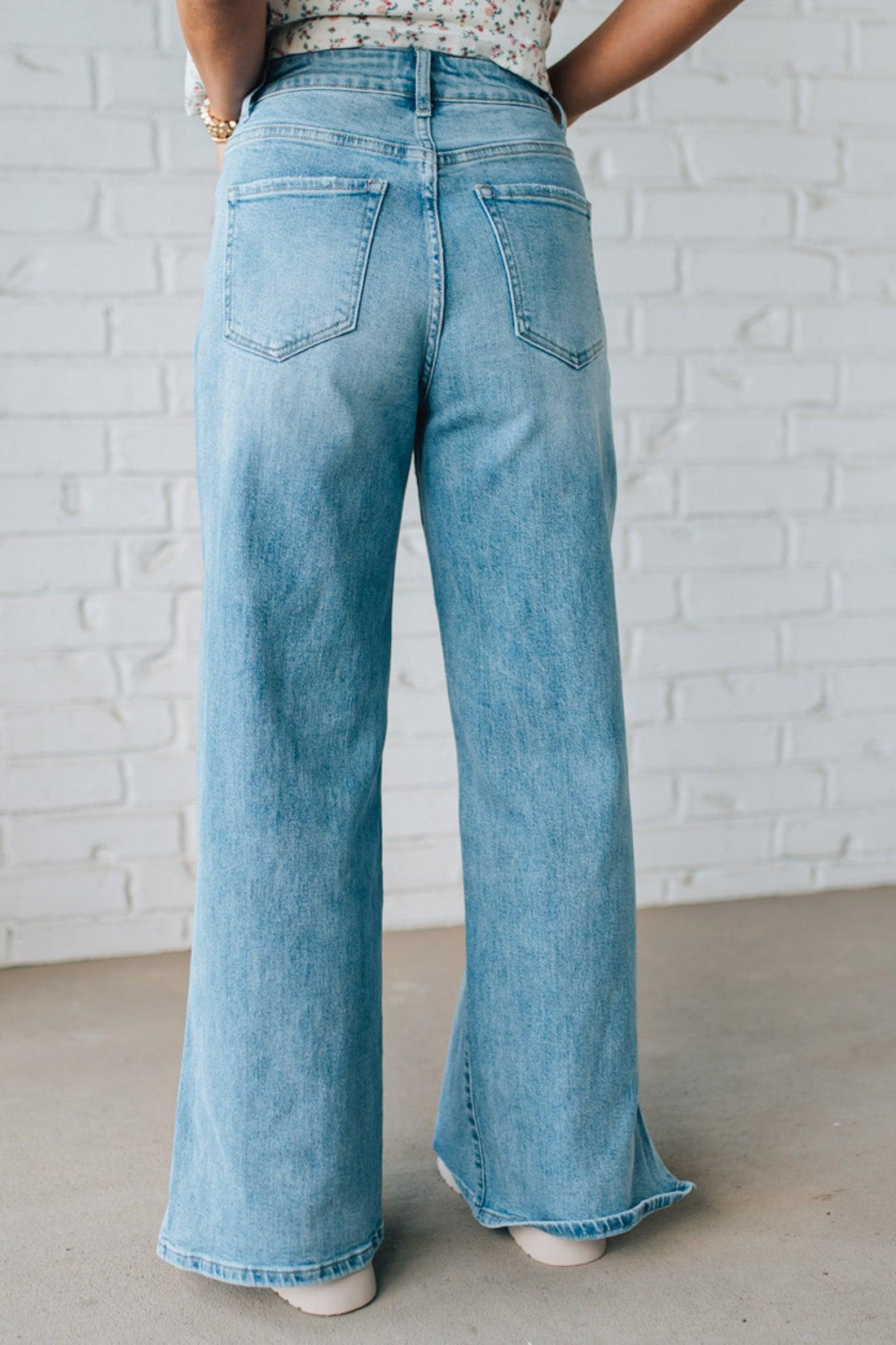 Sisiney Side Slit High Rise Drawstring Jeans - ANNIEWEAR