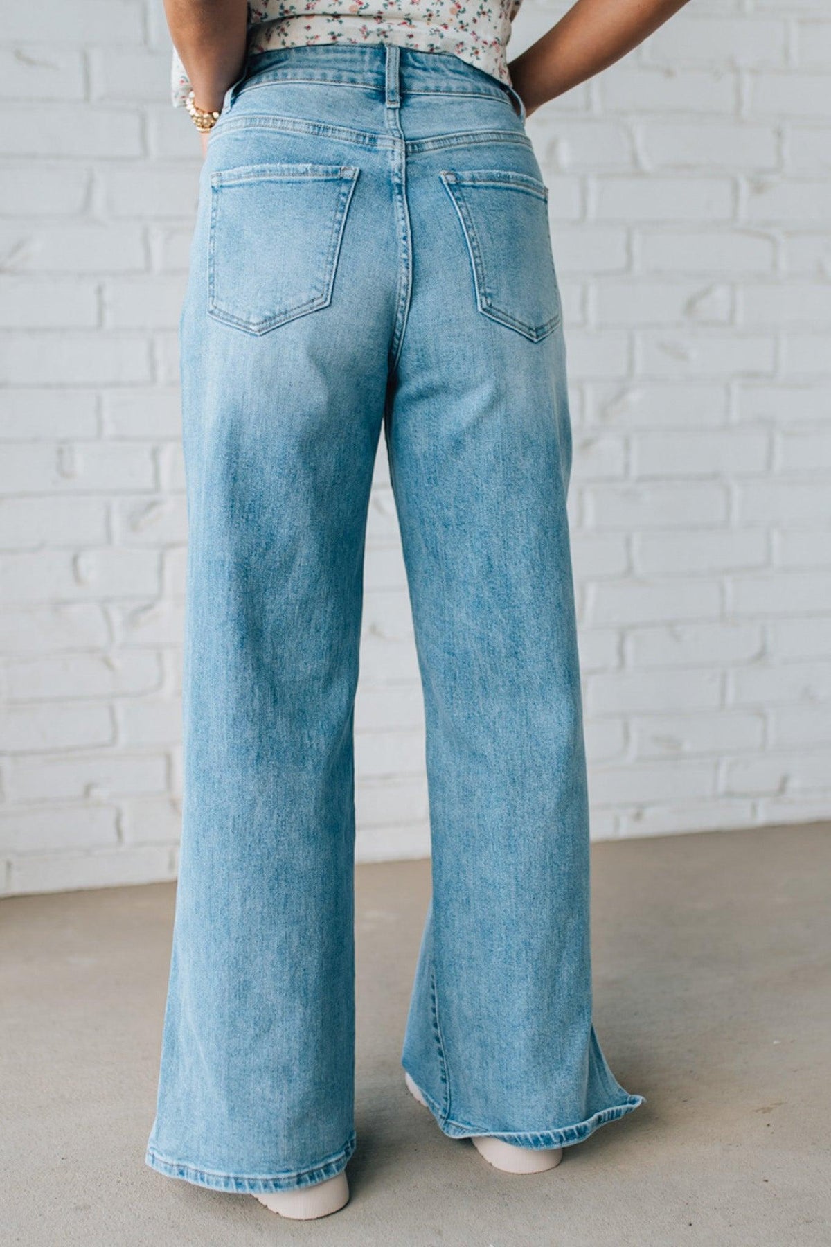 Sisiney Side Slit High Rise Drawstring Jeans - ANNIEWEAR