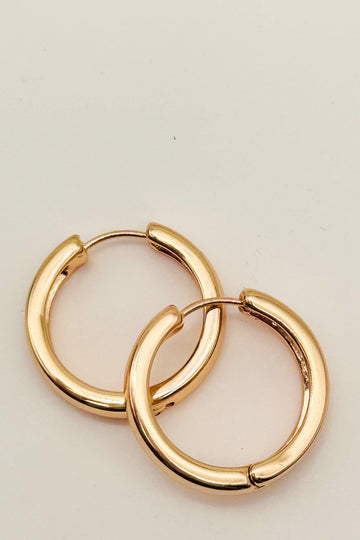 Solid Snap Hoop Earrings