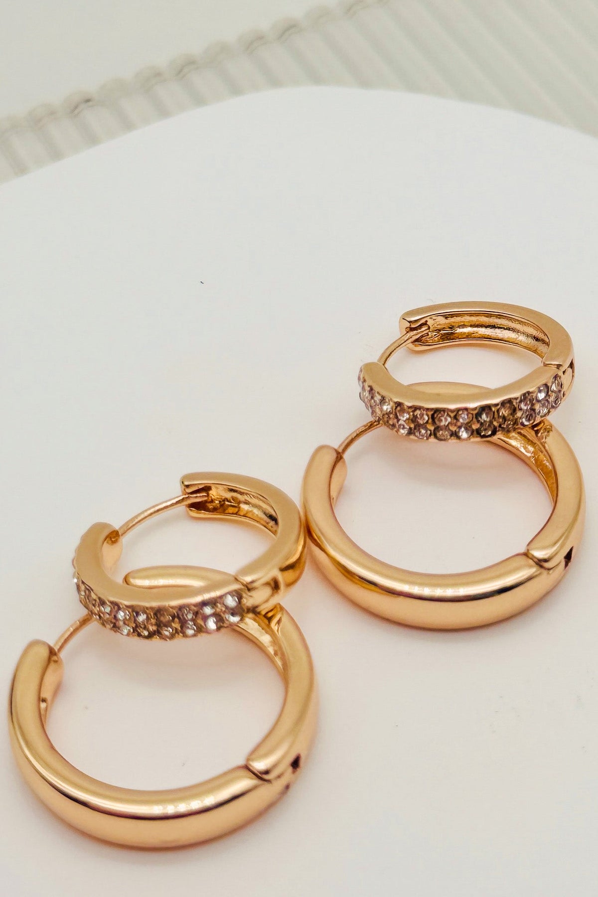 Solid Snap Hoop Earrings
