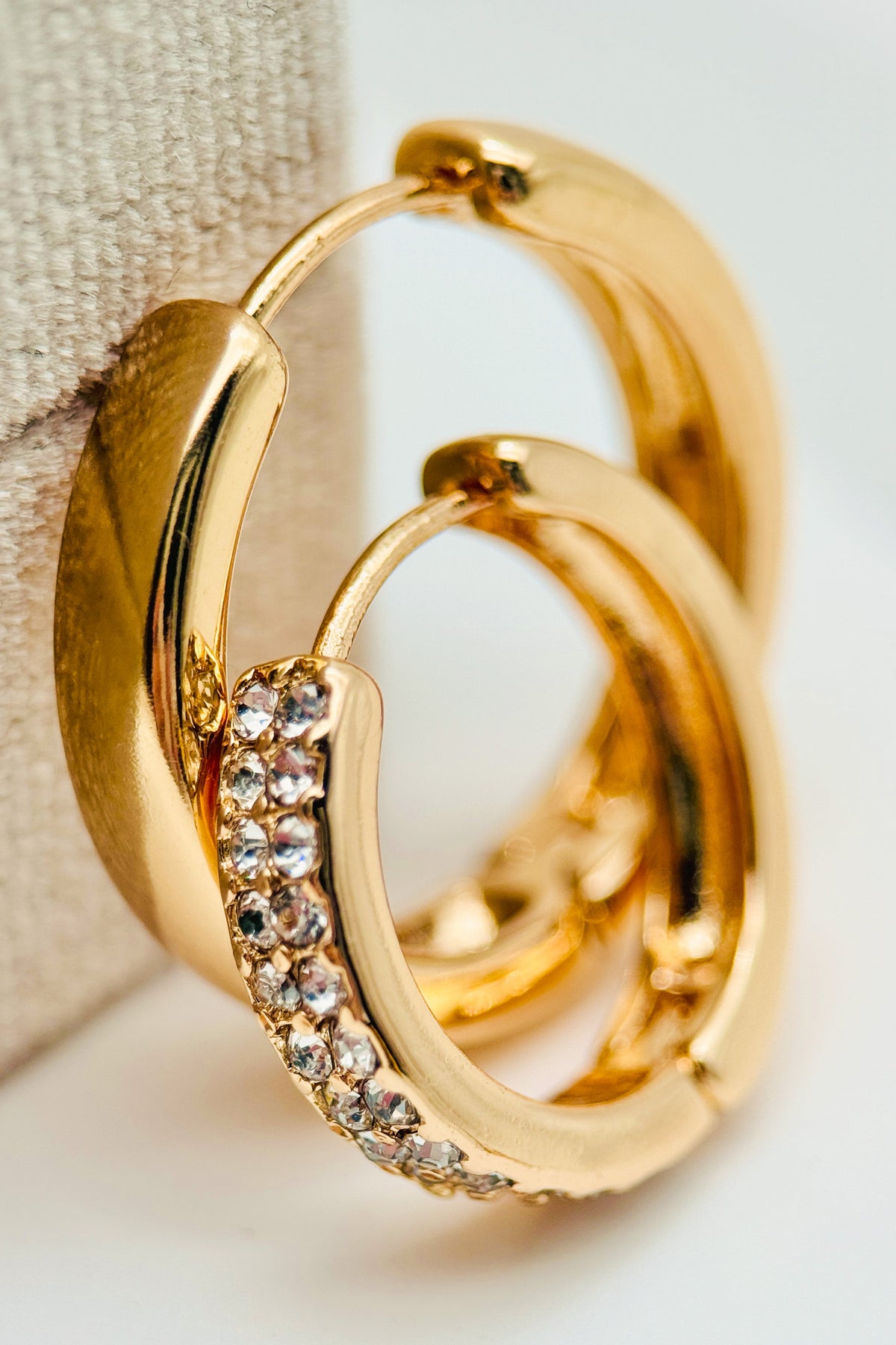 Solid Snap Hoop Earrings