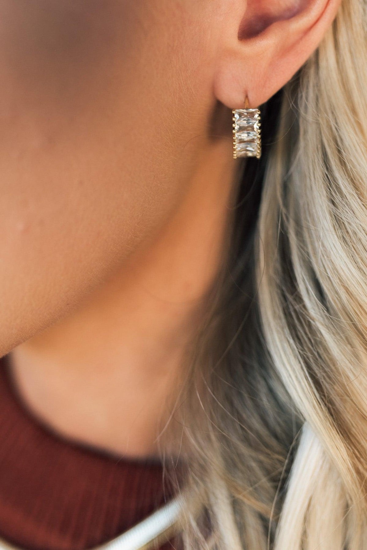 Sparkle Huggie Earrings