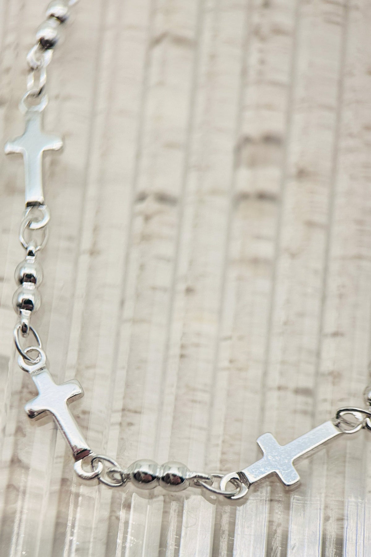 Stationed Cross Necklace