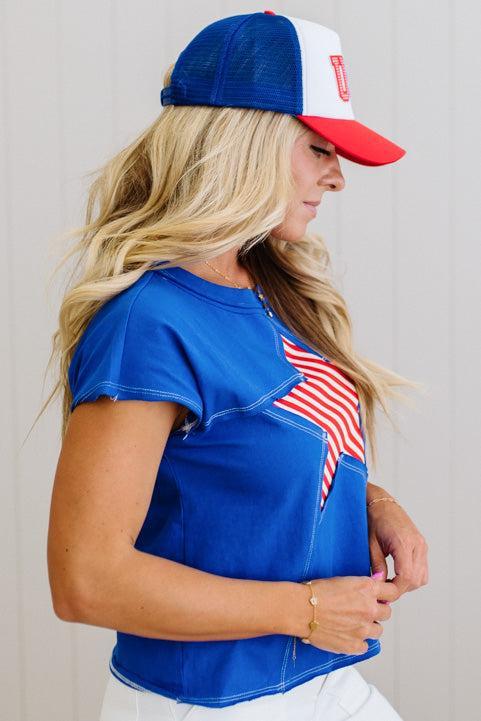Striped Star Tee