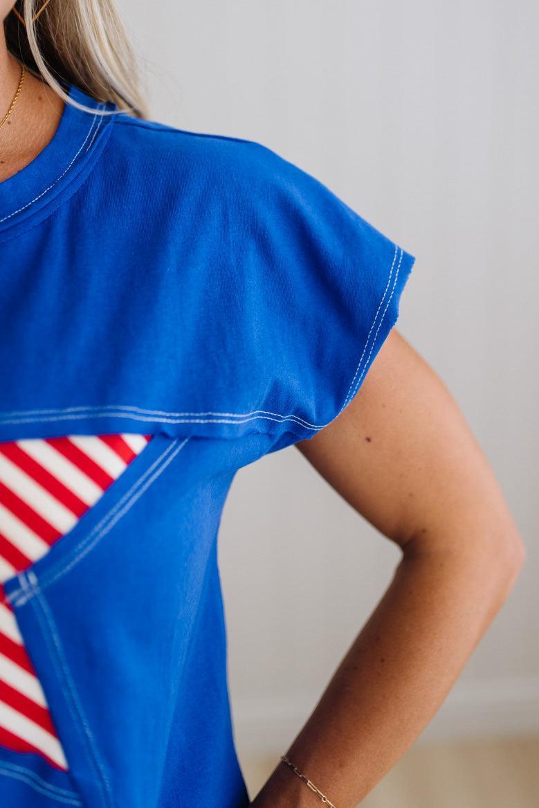 Striped Star Tee