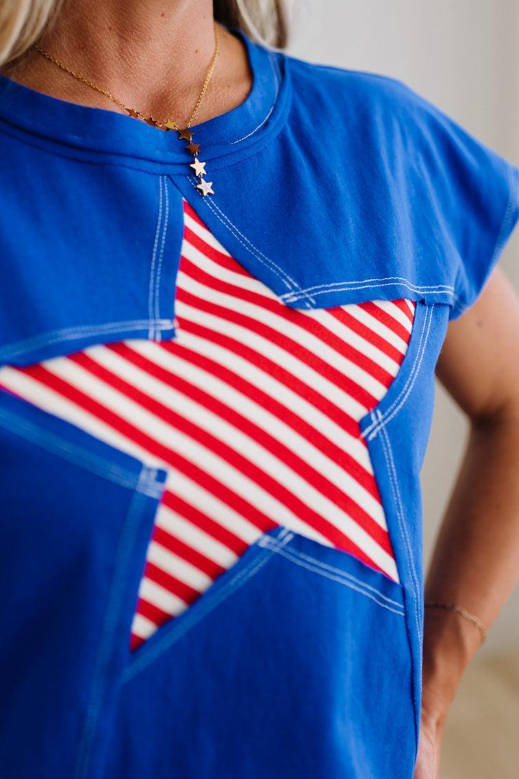Striped Star Tee