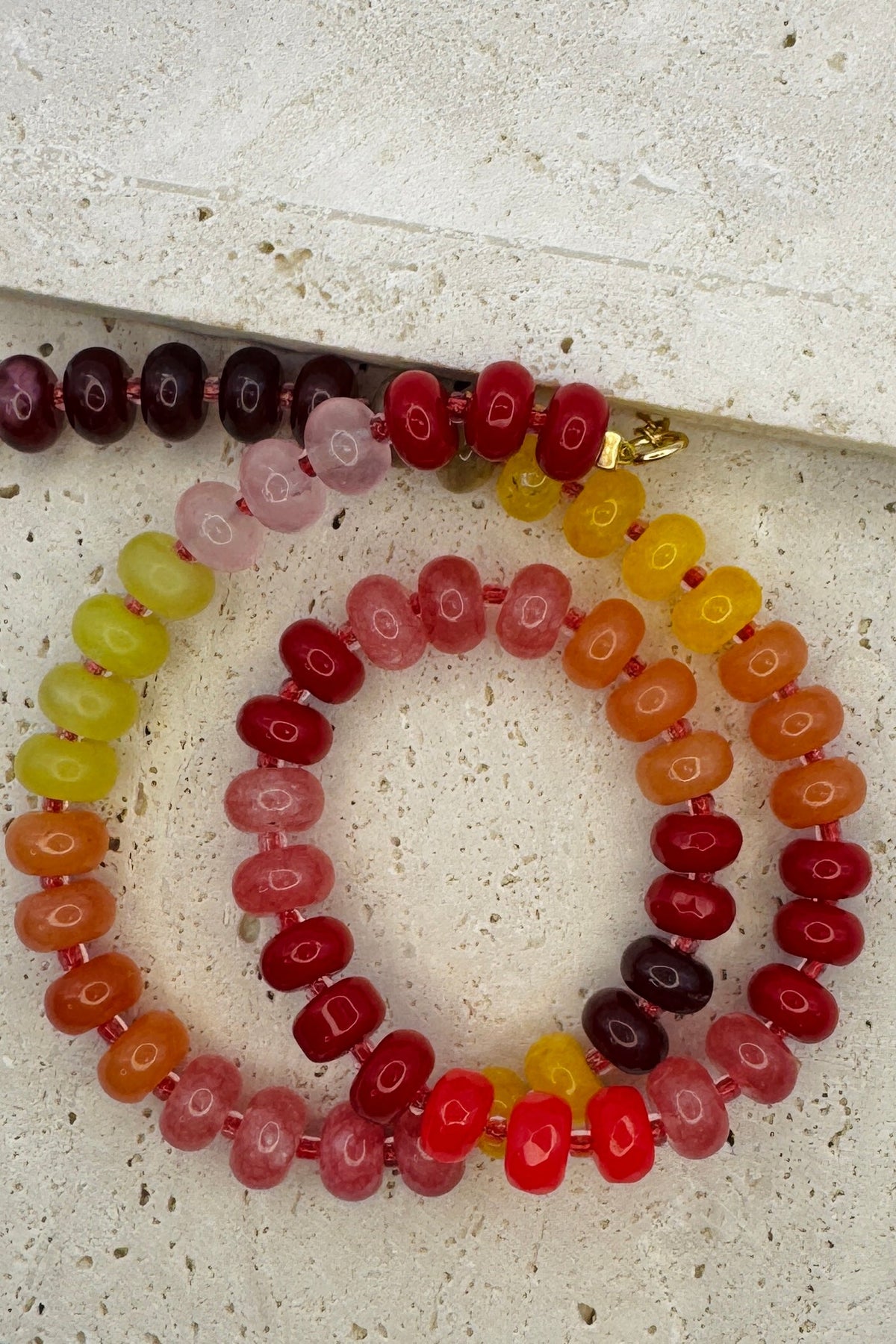 Sunset Acrylic Beaded Necklace