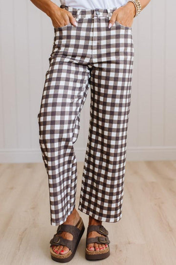 Tabby Gingham Cropped Pants - ANNIEWEAR