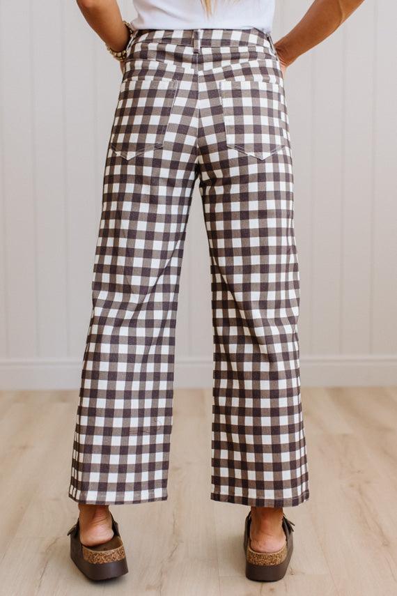 Tabby Gingham Cropped Pants - ANNIEWEAR