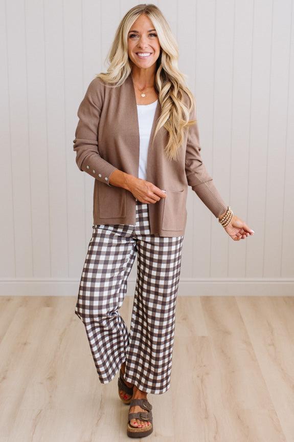 Tabby Gingham Cropped Pants - ANNIEWEAR