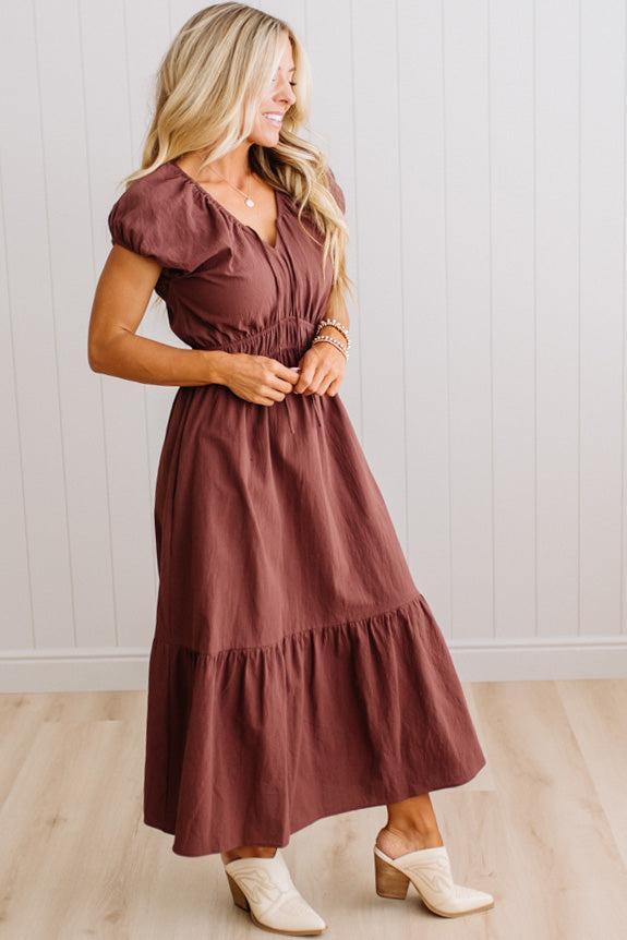 Tanya Tie Front Midi Dress