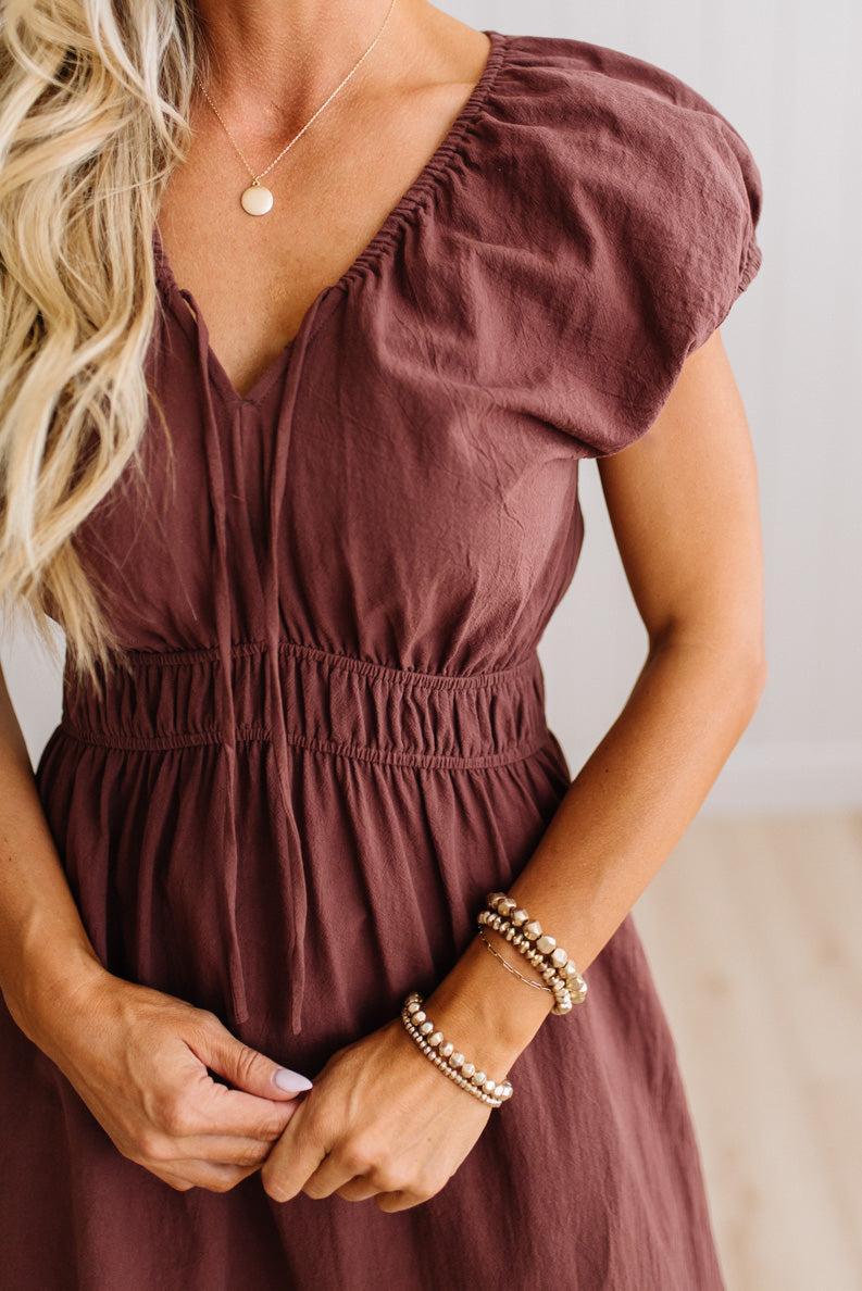 Tanya Tie Front Midi Dress