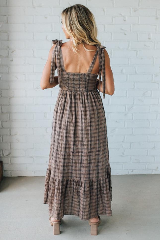 Tartan Cotton Maxi Dress