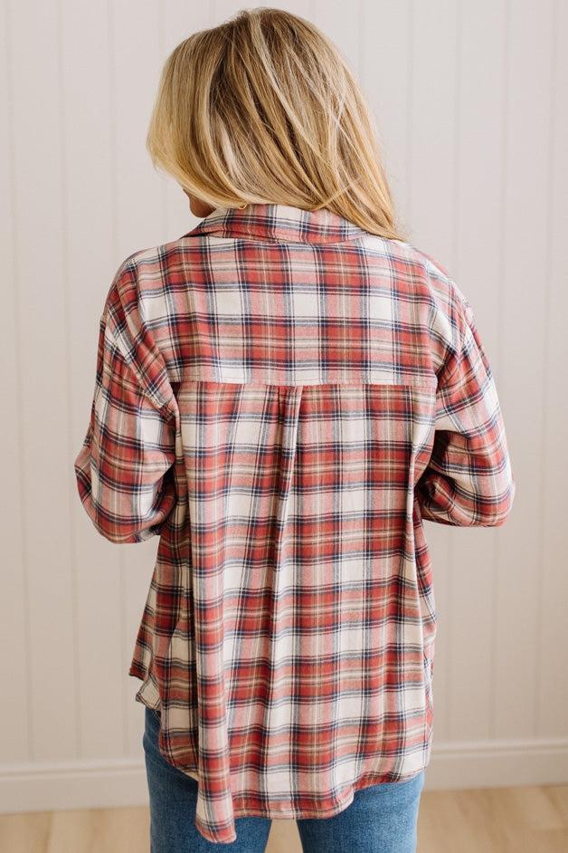 Tess Flannel Plaid Top
