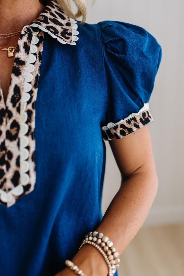 Texi Leopard Accent Top