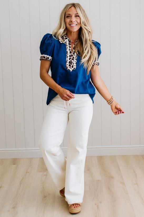 Texi Leopard Accent Top