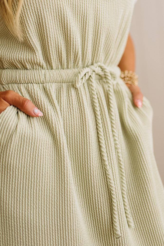 Textured Everyday Henley Shift Dress