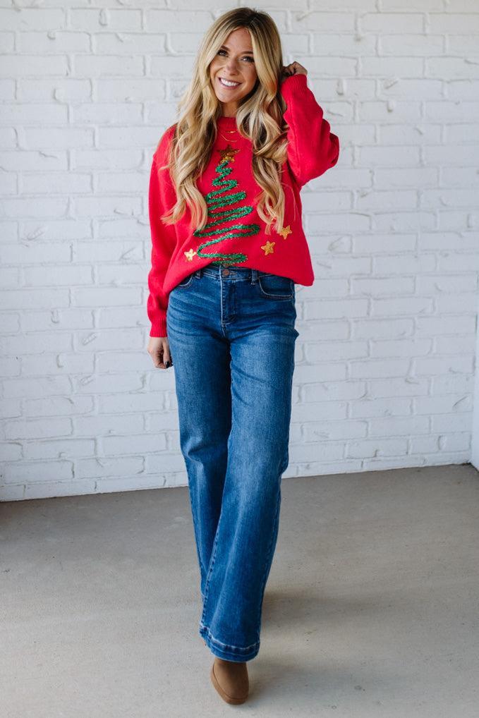 Tinsel Tree Sweater