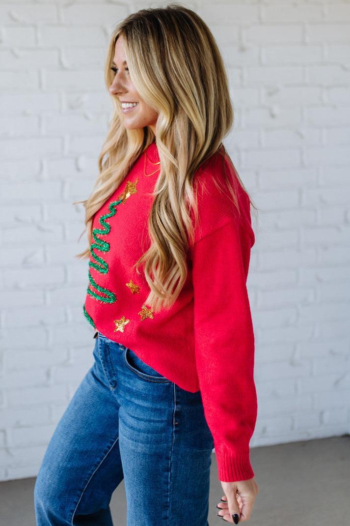 Tinsel Tree Sweater