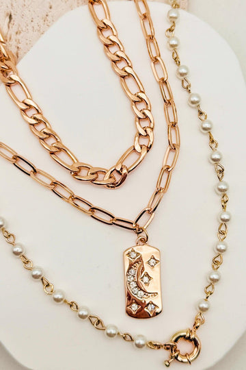Triple Layered Necklaces