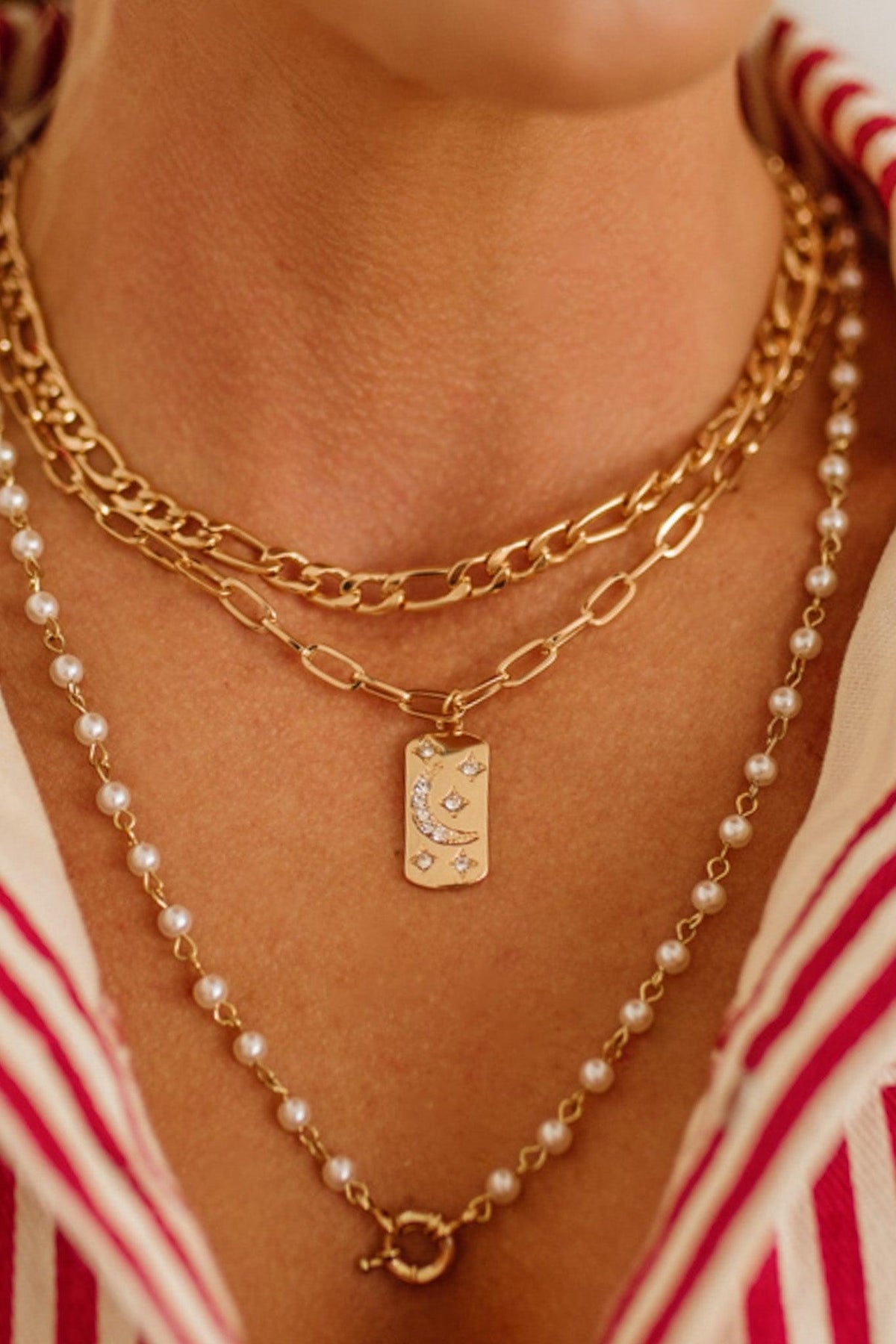 Triple Layered Necklaces