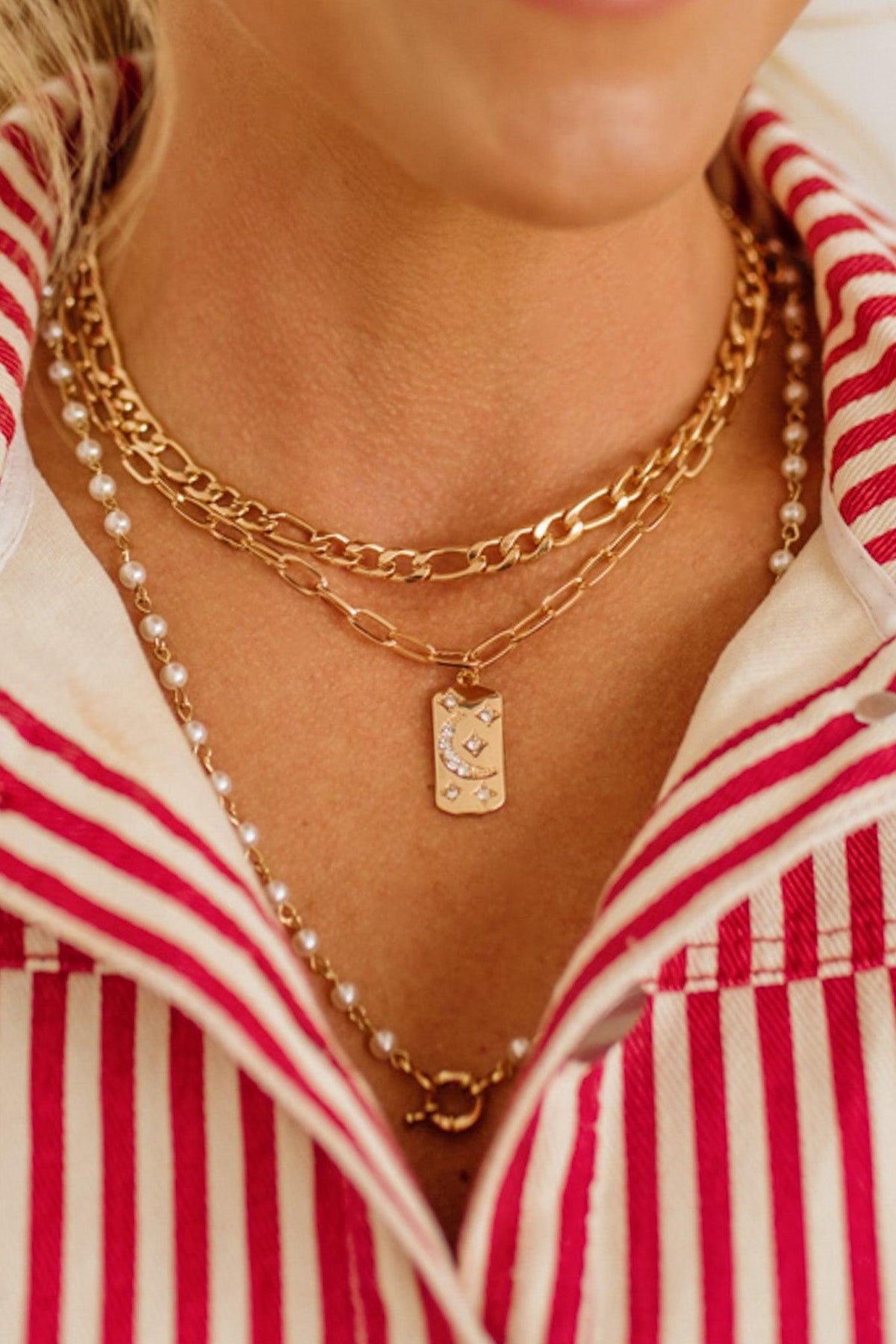 Triple Layered Necklaces