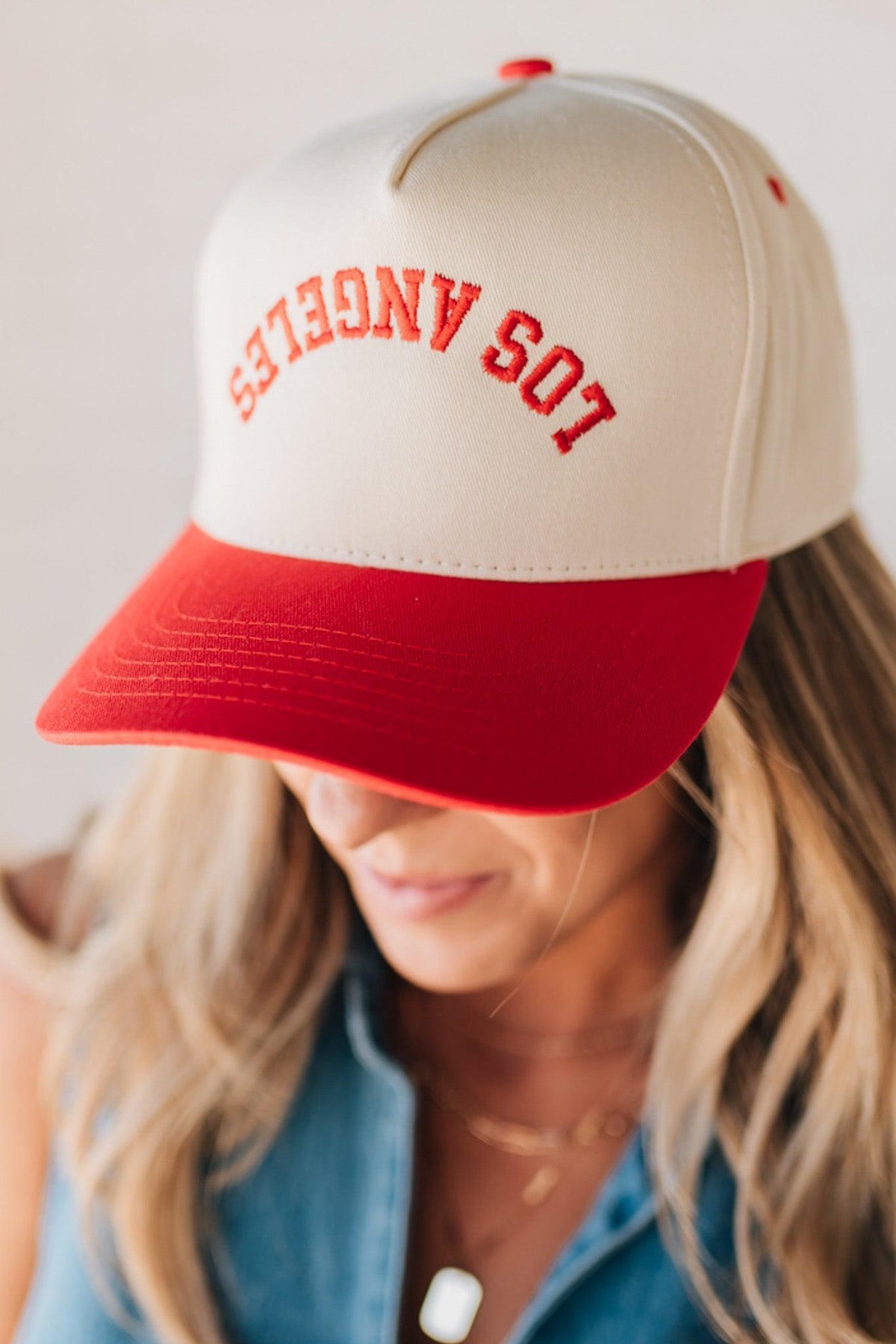 Upside Down Los Angeles Trucker Hat