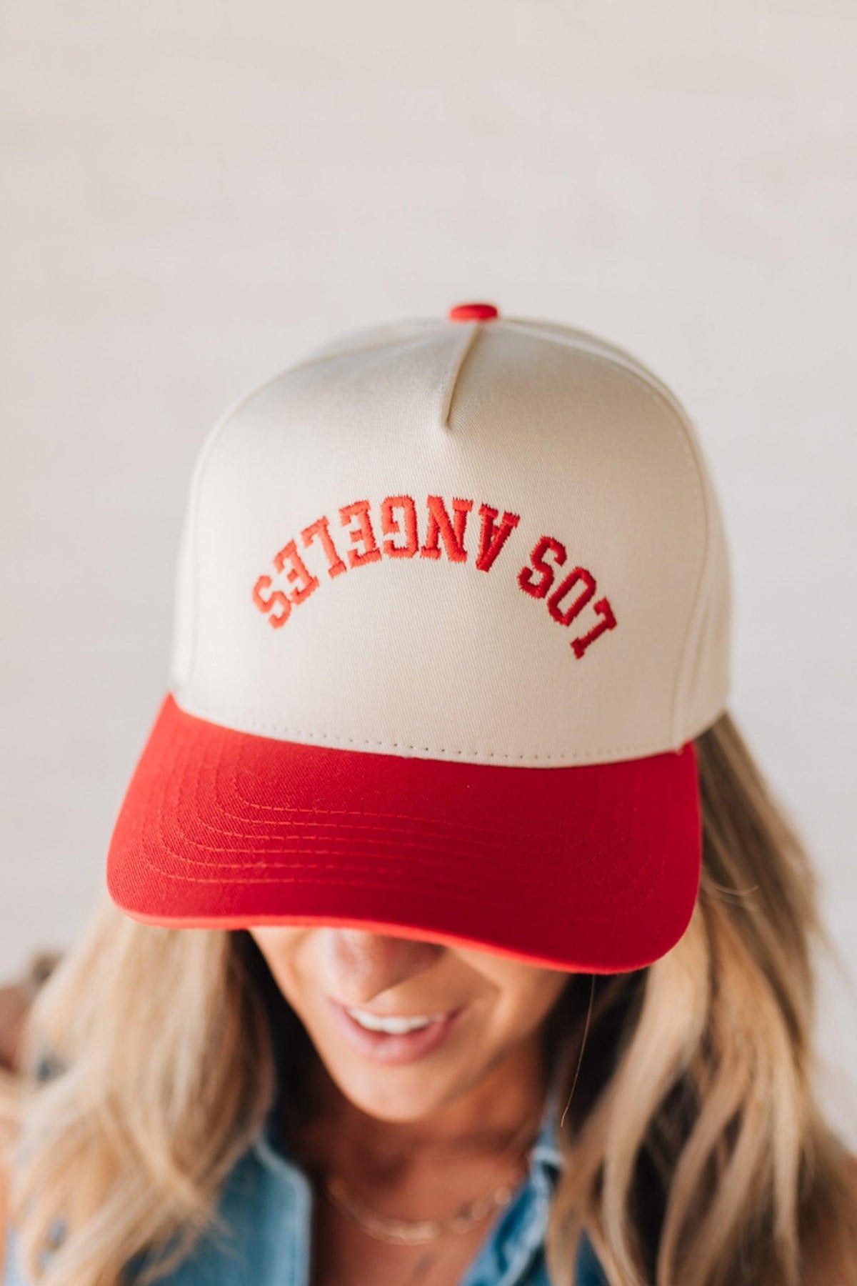 Upside Down Los Angeles Trucker Hat