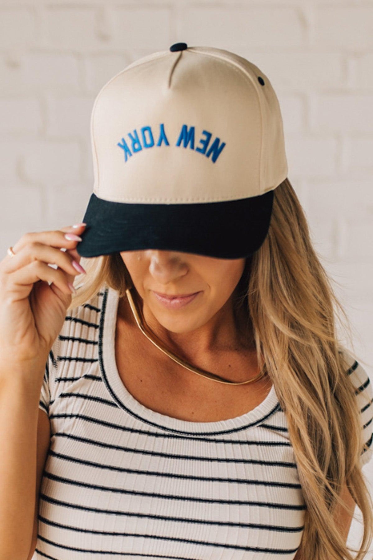 Upside Down New York Trucker Hat