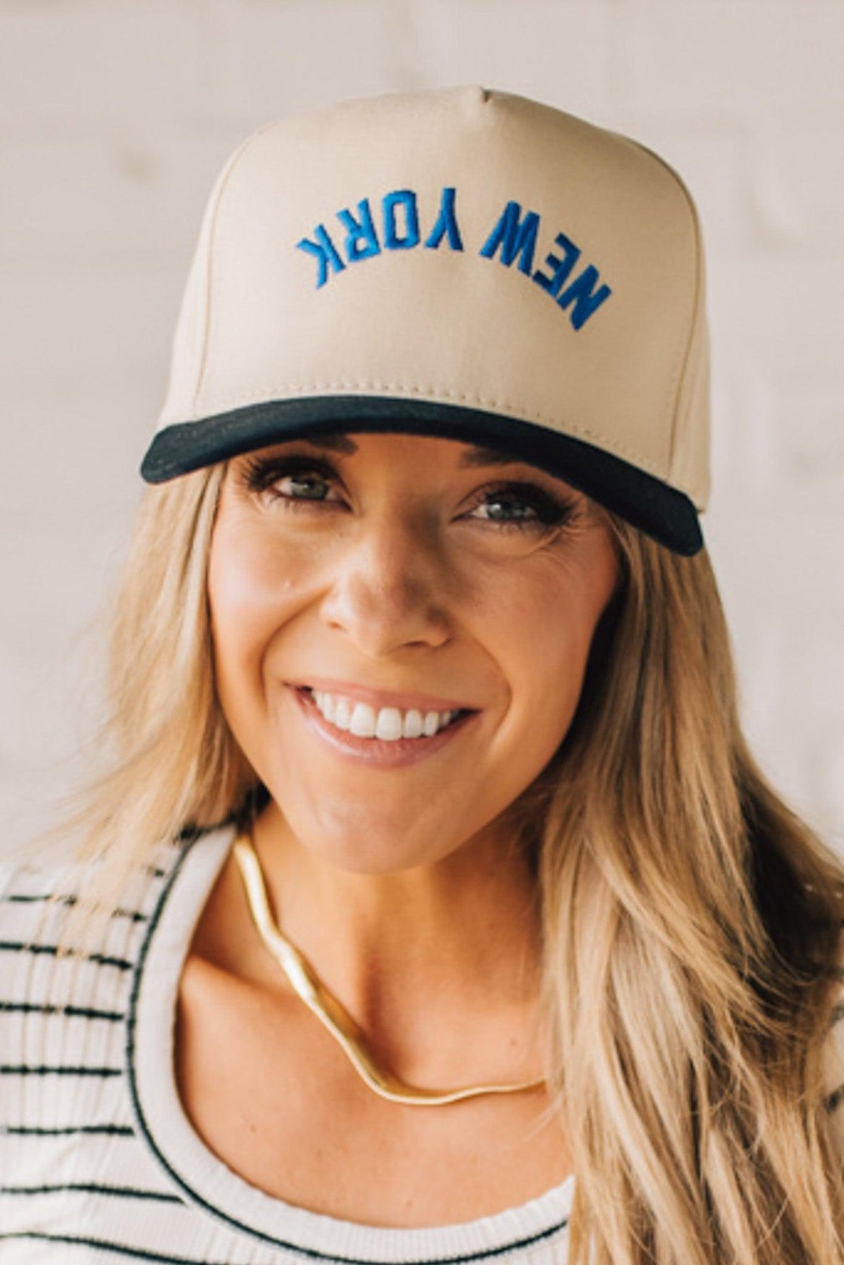 Upside Down New York Trucker Hat