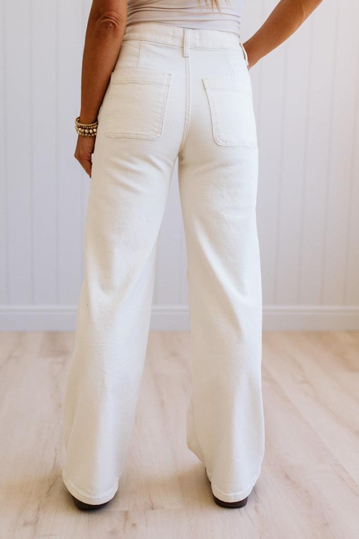 Wellington Drawstring High Rise Jeans - VERVET