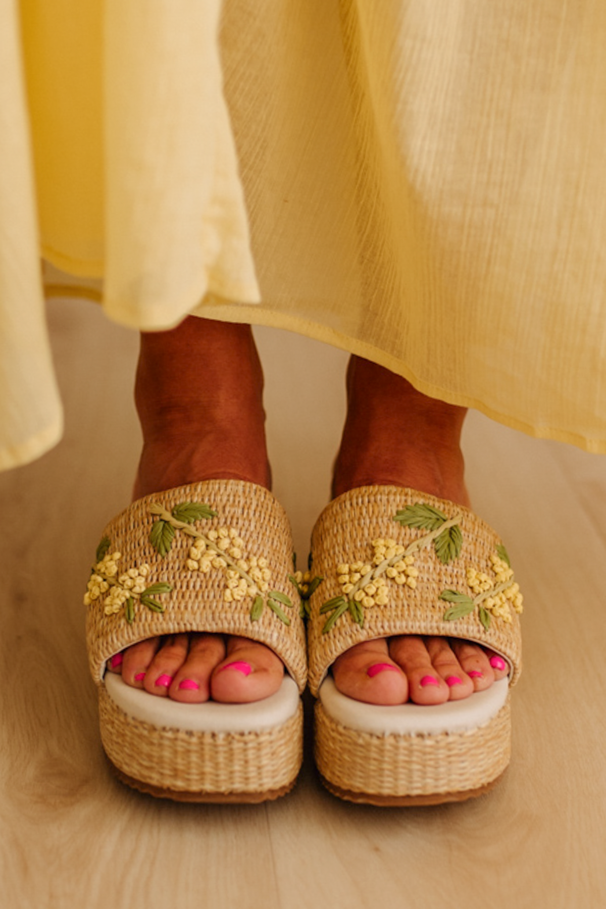 Whitney Raffia Platforms